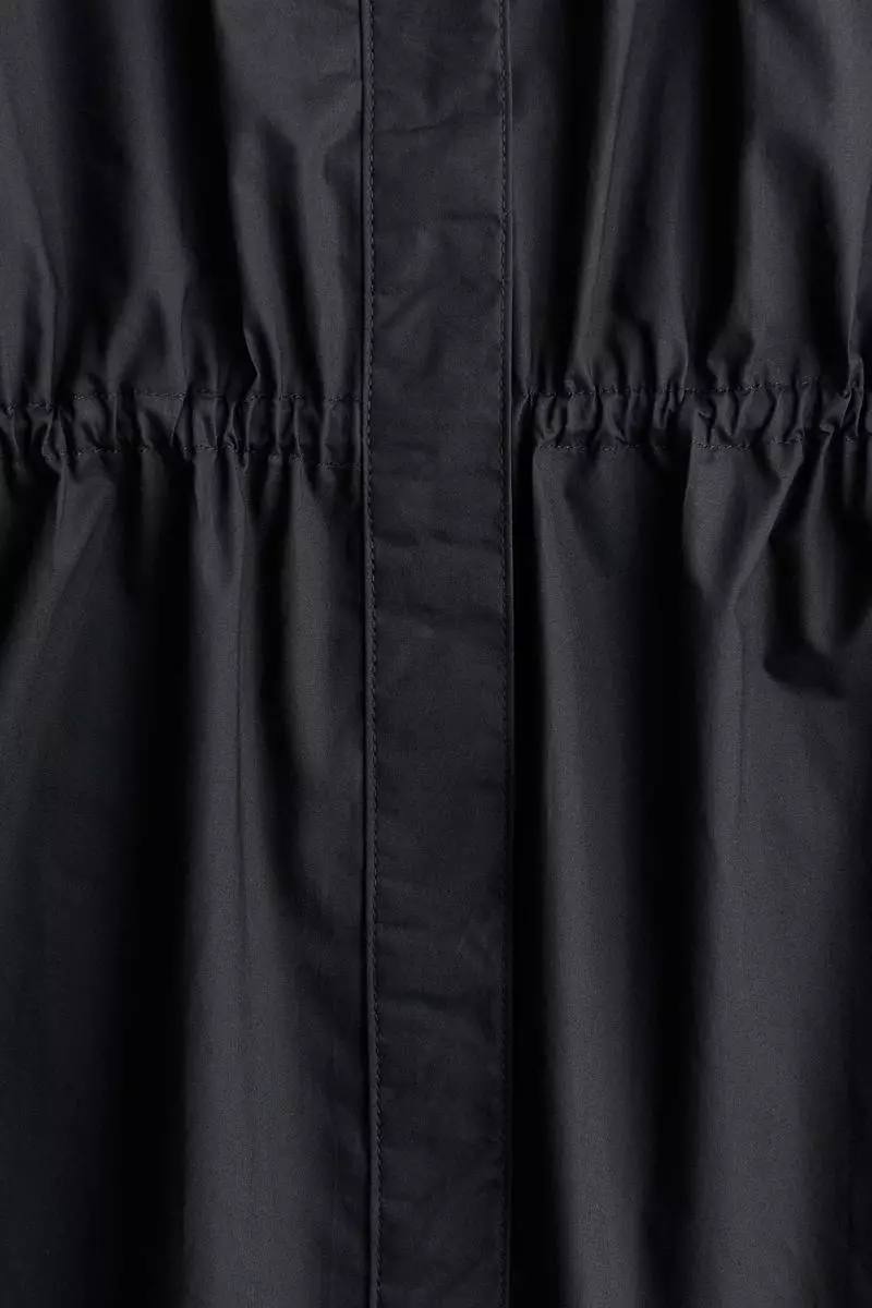 Drawstring-detail cotton shirt