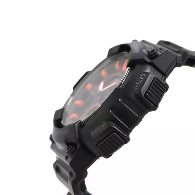 Jam Tangan Pria Casio General AEQ-110W-1A2VDF AEQ110 AEQ-110W Digital Analog Dial Black Resin Band