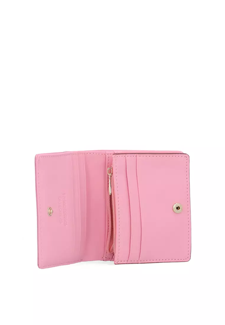 Cuddly Nylon Short Wallet - Pink