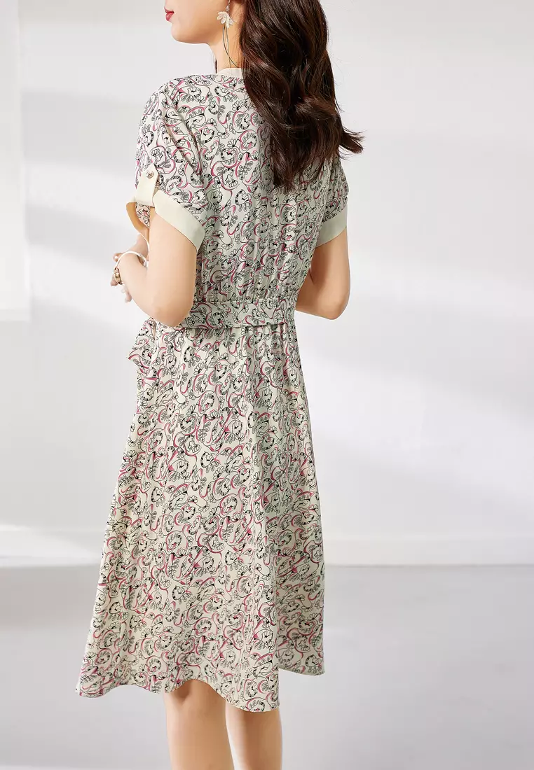 Chiffon work dresses shop
