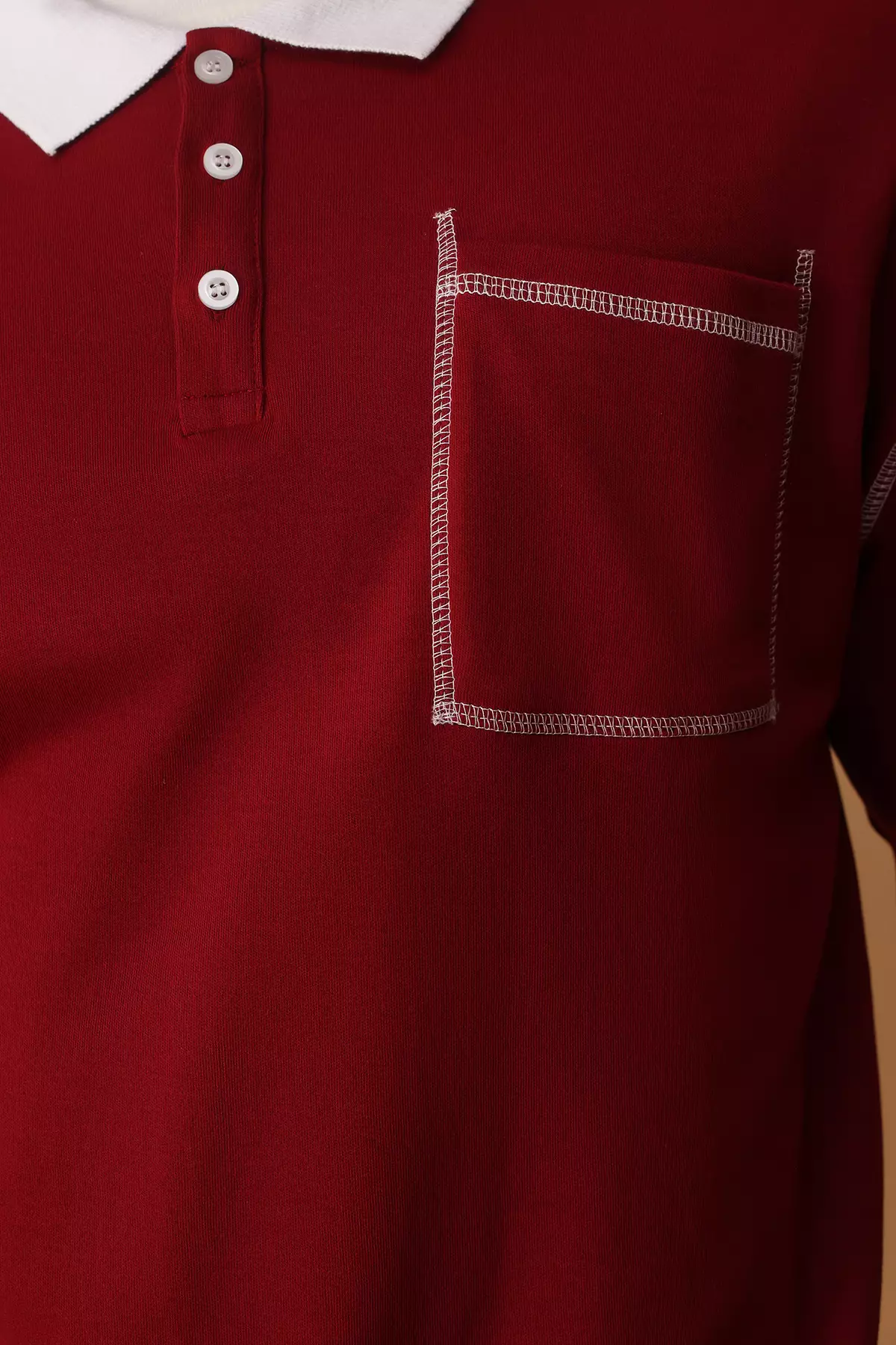 Stitch Detail Polo Shirt