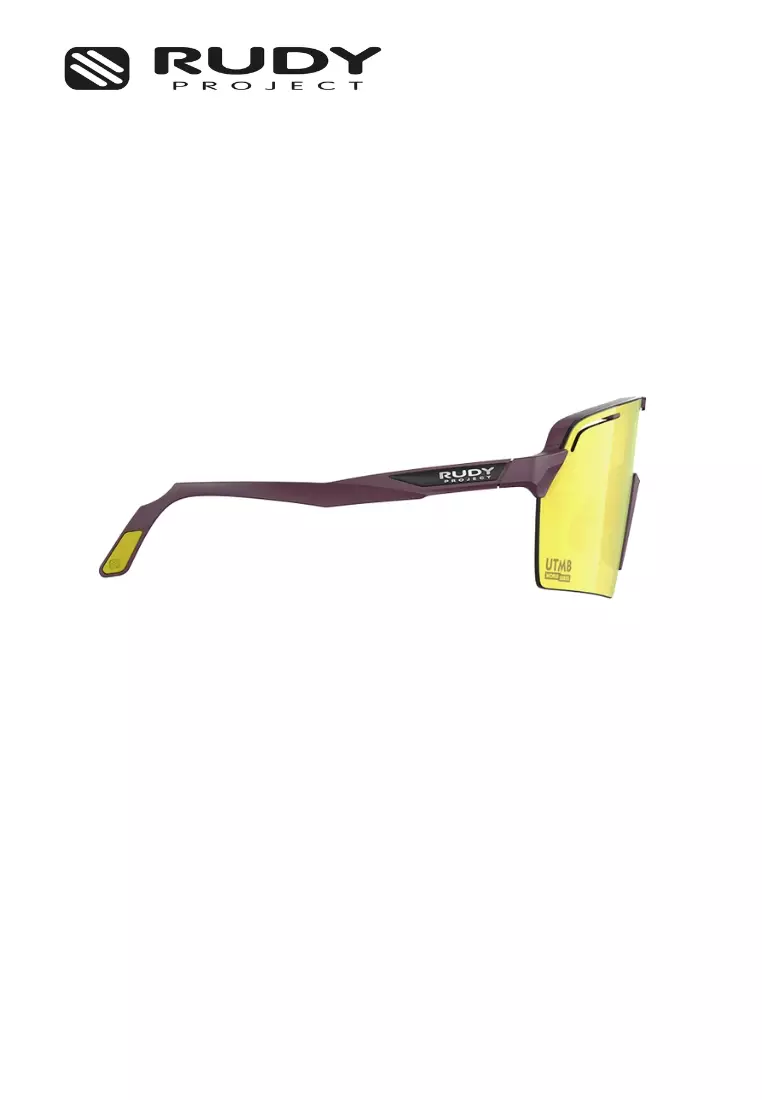 UTMB Spinshield Pro Sports Perf Sunglasses – Cabernet Matte MLS Yellow