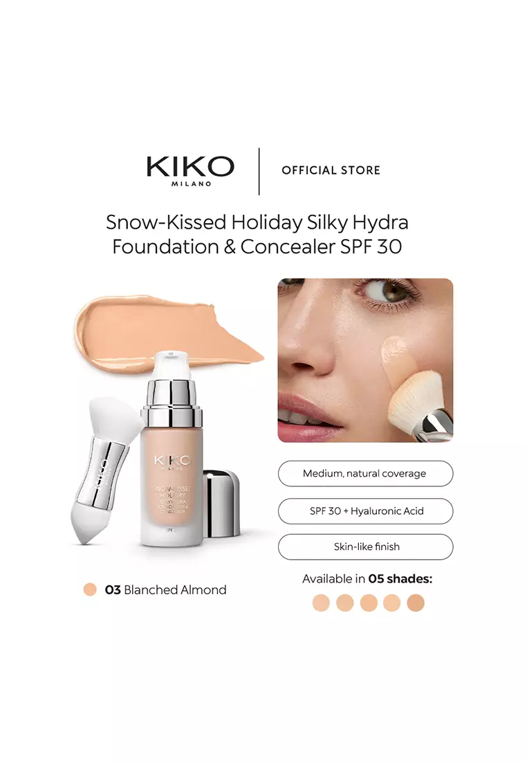 Snow-Kissed Holiday Silky Hydra Foundation & Concealer Spf30