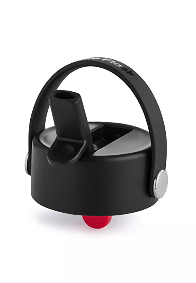 32Oz Black Wide Flex Straw Cap