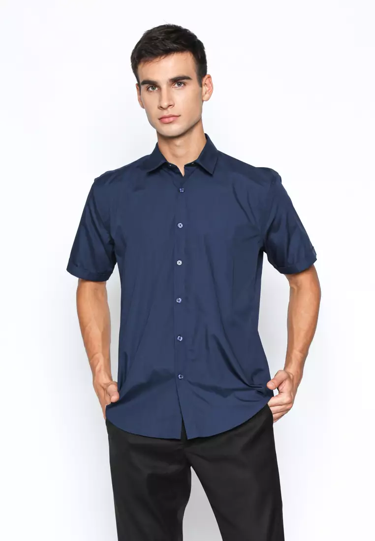NAVY SHORT SLEEVE SHIRT