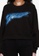 Guess black Logo Long Sleeves Crop Sweatshirt 80048AAA68B83BGS_3