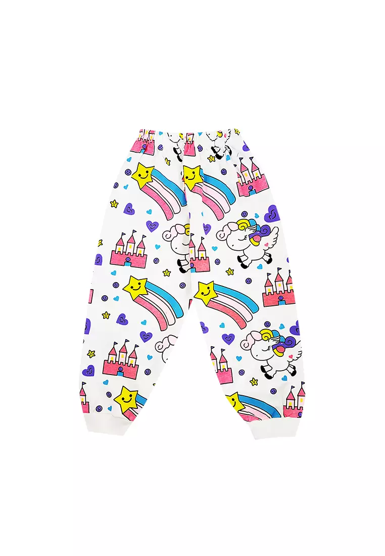 Skabe Setelan Piyama Bayi Anak Perempuan Unicorn 3453