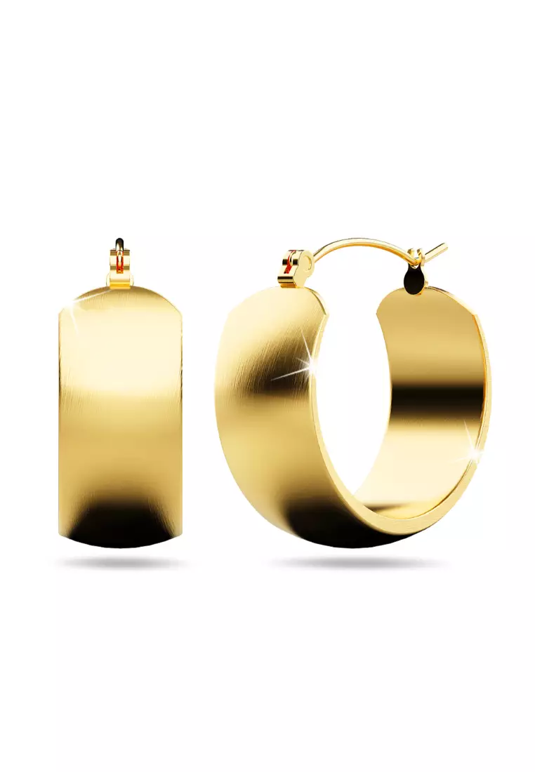 Buy Bullion Gold BULLION GOLD Posh Gold Hoop Earrings 2024 Online