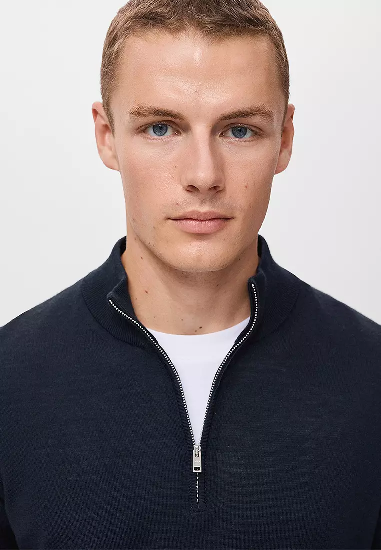 100% Merino Wool Perkins Neck Sweater