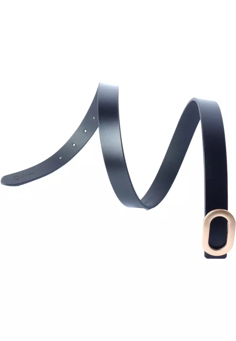 Black Belt Women - Women Leather Designer Belt -Gold Buckle Women belt in Full Grain Leather -Oxhide D8