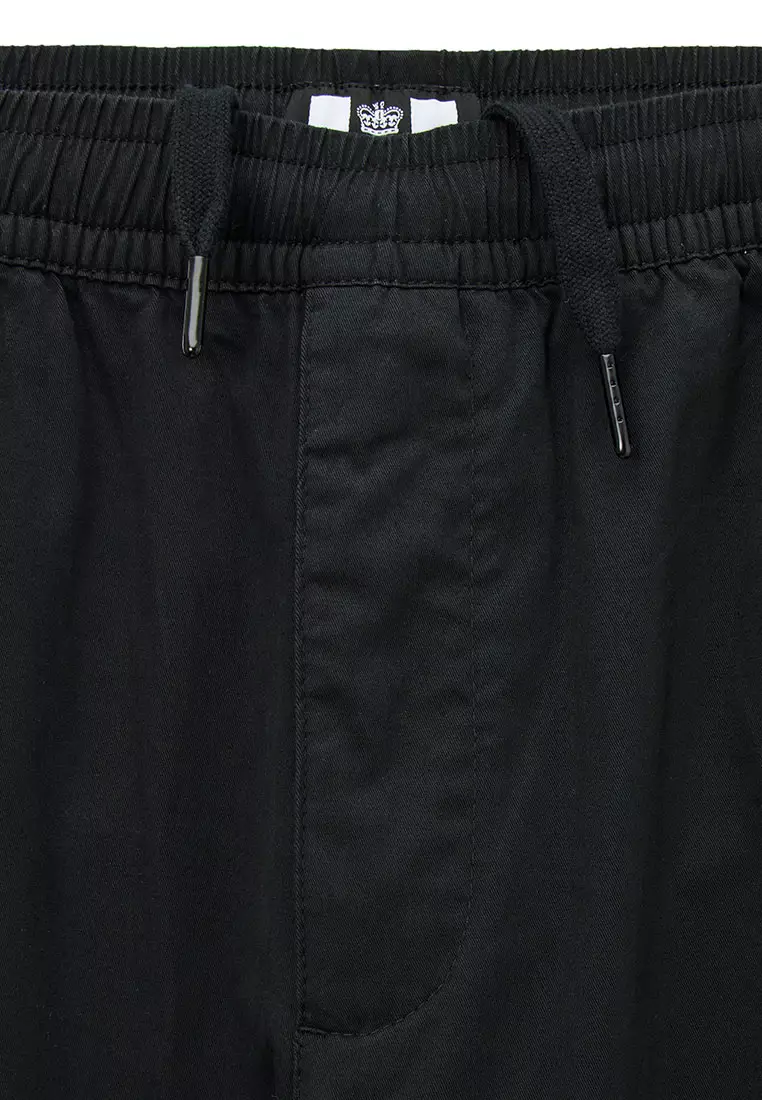 MENS BLACK BAHRIL EASY COTTON PANT