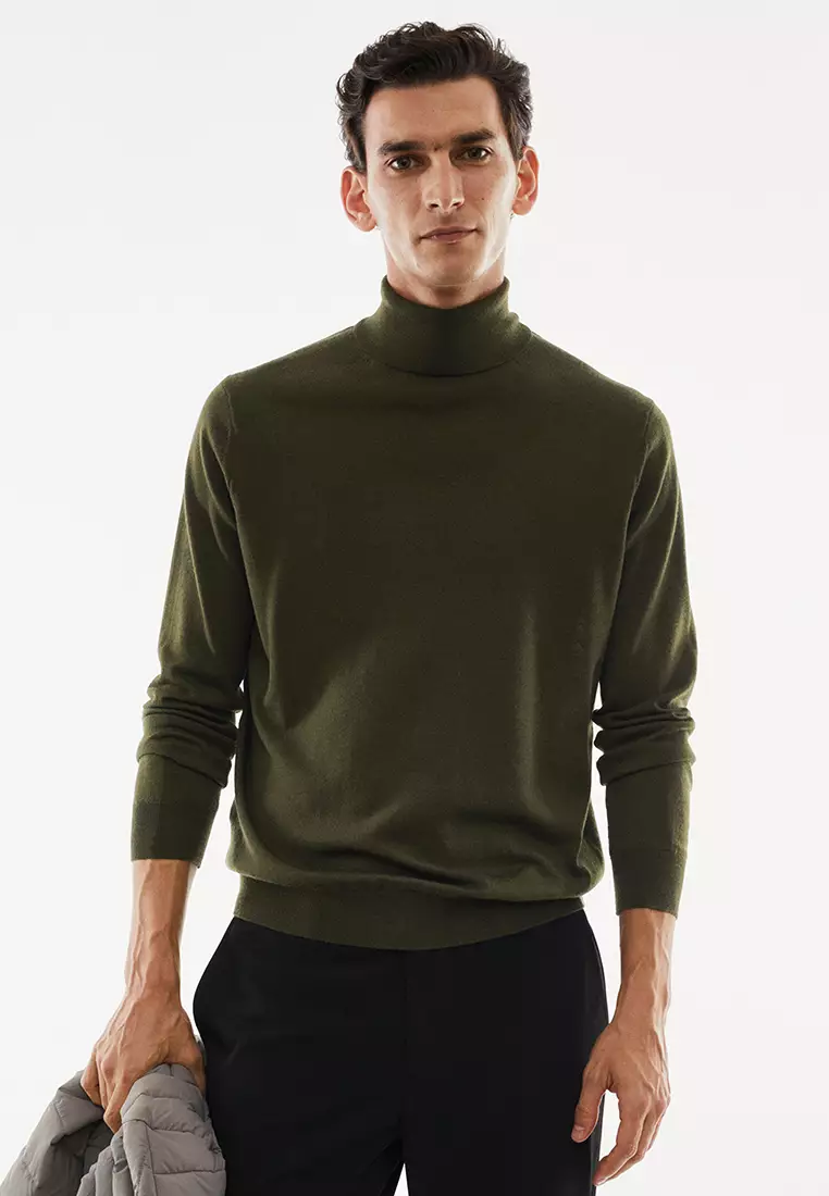 Buy MANGO Man 100% Merino Wool Turtleneck Sweater 2024 Online | ZALORA ...