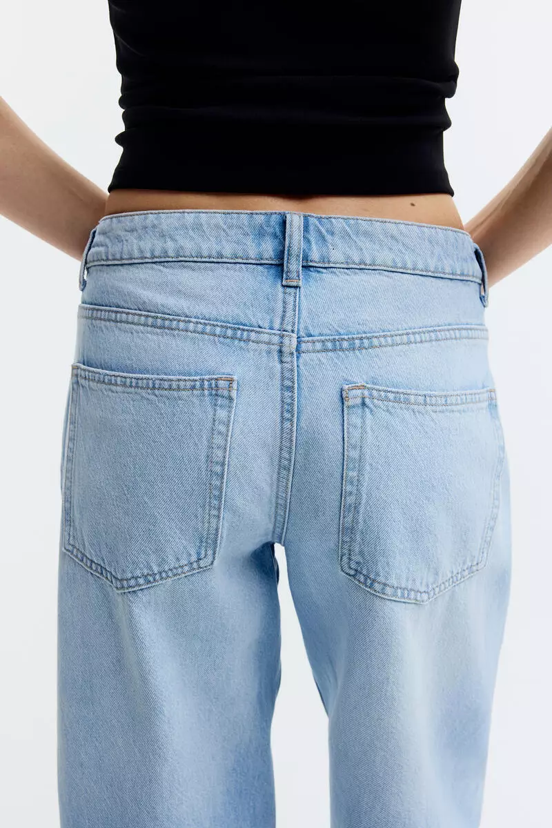 Barrel Regular Waist Ankle Jeans