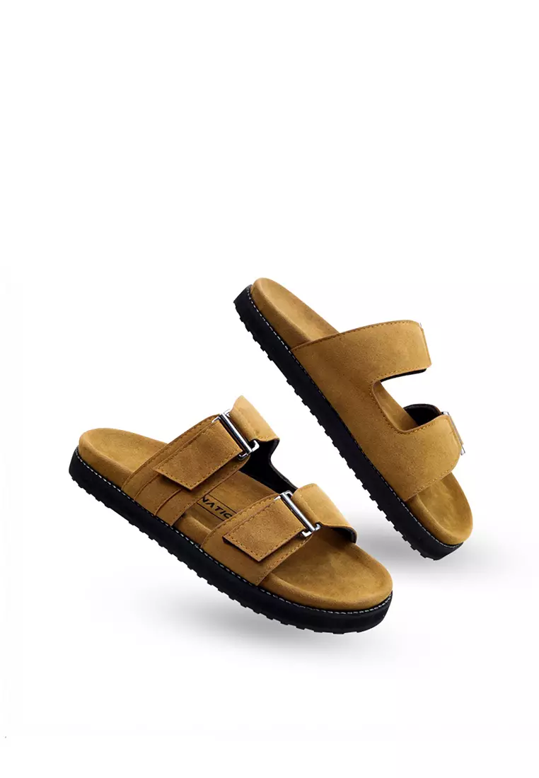 Lvnatica Abel Brown Slide Sandals