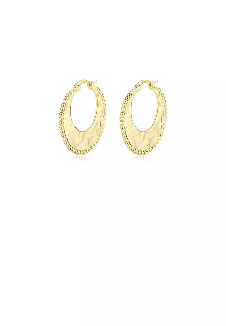 Gold over sterling silver earrings new arrivals