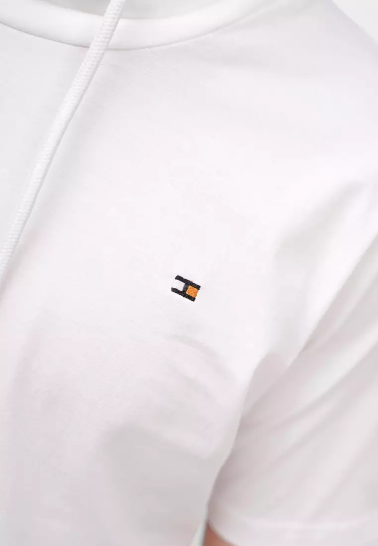 Ryusei Kaos Pria Turtleneck Nandito Basic White