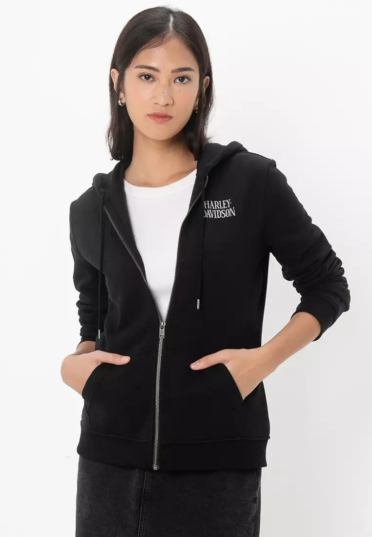 Harley Davidson Harley-Davidson® Willie G™ Skull Full Zip Fleece Hoodie