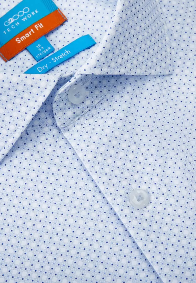 Non-Iron Quick Dry Stretch Smart Fit Knit Shirt