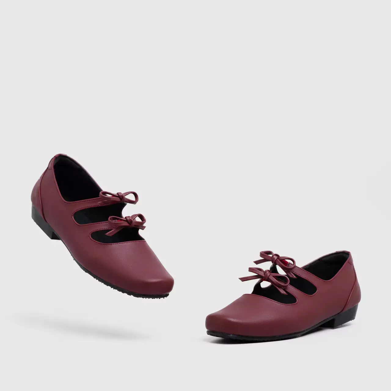 Madison Flat Shoes Maroon