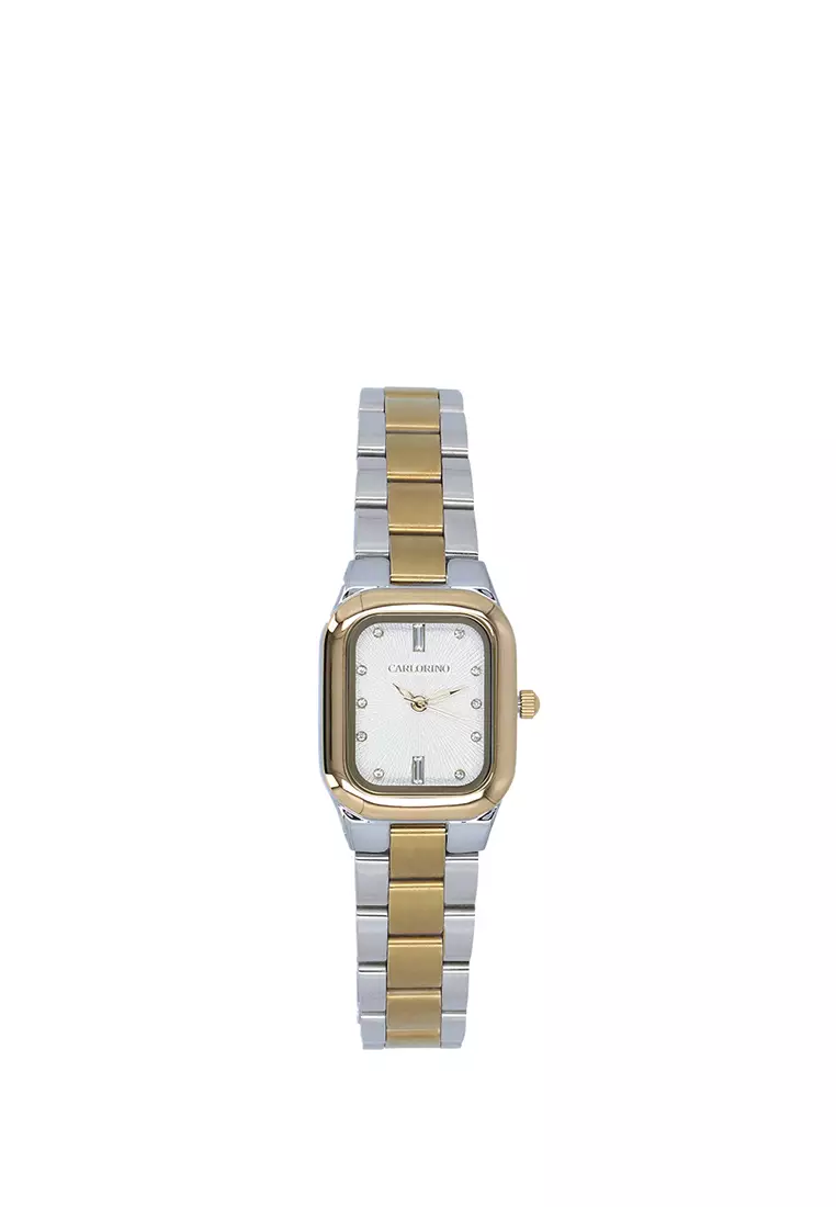 Buy Carlo Rino Gold Estella Chrome Timepiece 2026 Online | ZALORA ...