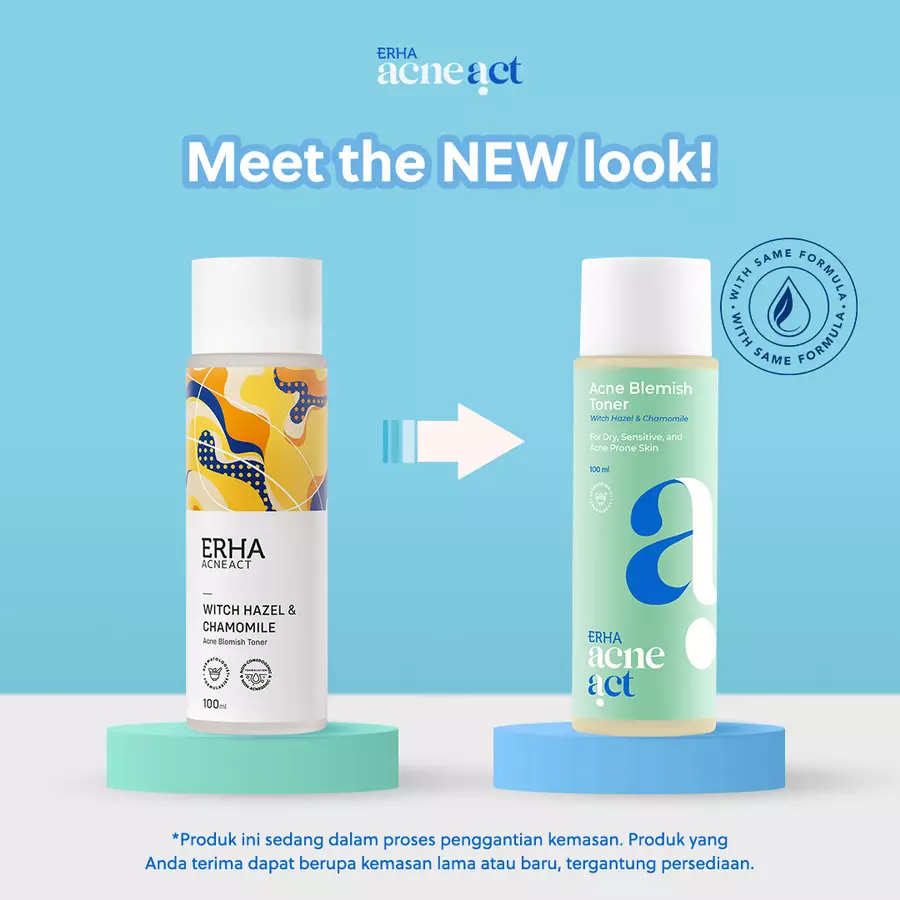 ERHA Acneact Witch Hazel & Chamomile Acneact Blemish Toner 100 Ml - Toner Wajah Berjerawat