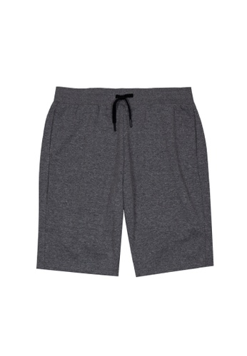 Giordano grey Men's G-Motion Double Knit Shorts 01100432 78B85AA7FDF926GS_1