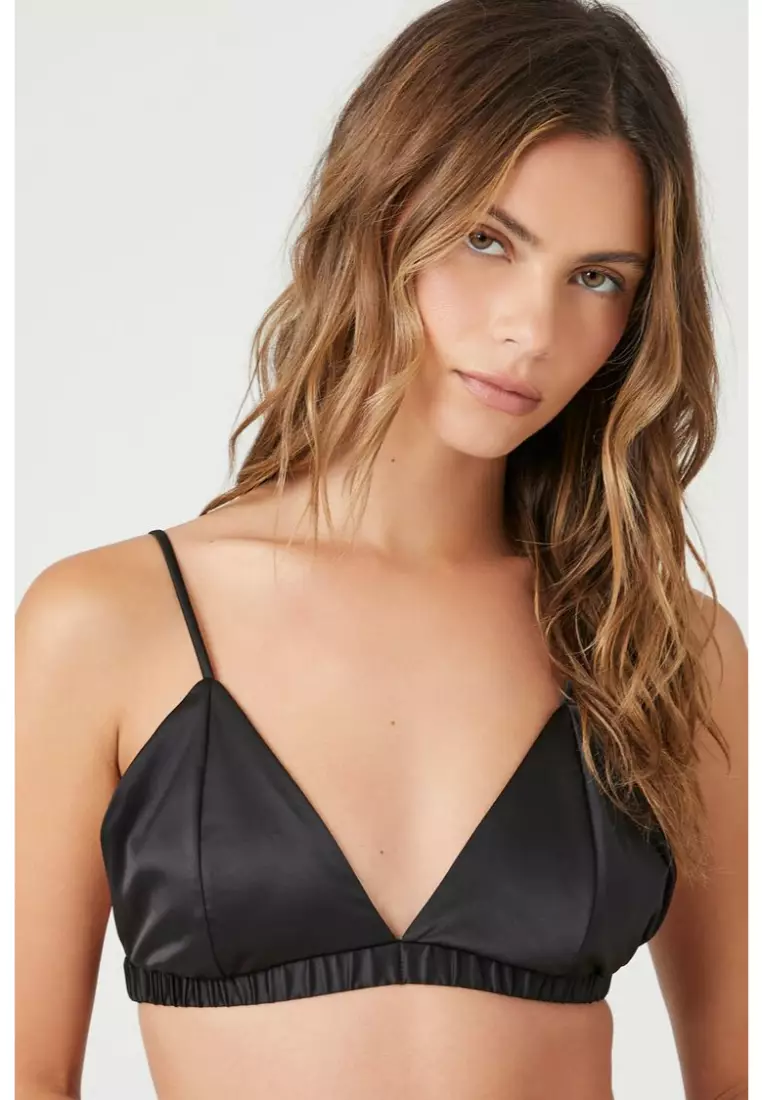 Forever 21 Women's Organically Grown Cotton Triangle Bralette in