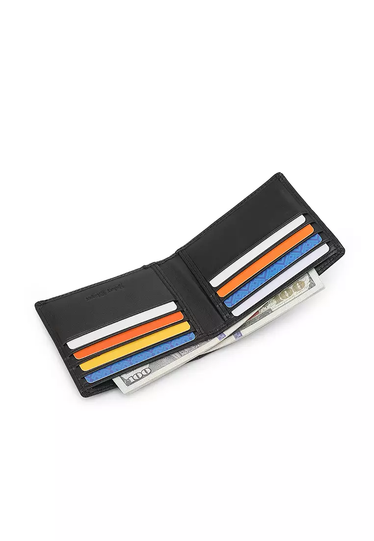 Gift Set - Leather RFID Wallet + 35mm Automatic Buckle Belt (禮盒 - 皮具錢包 + 腰帶) - 黑色