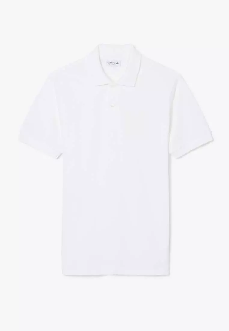 Classic Fit Embroidery Detail Petit Pique Polo Shirt