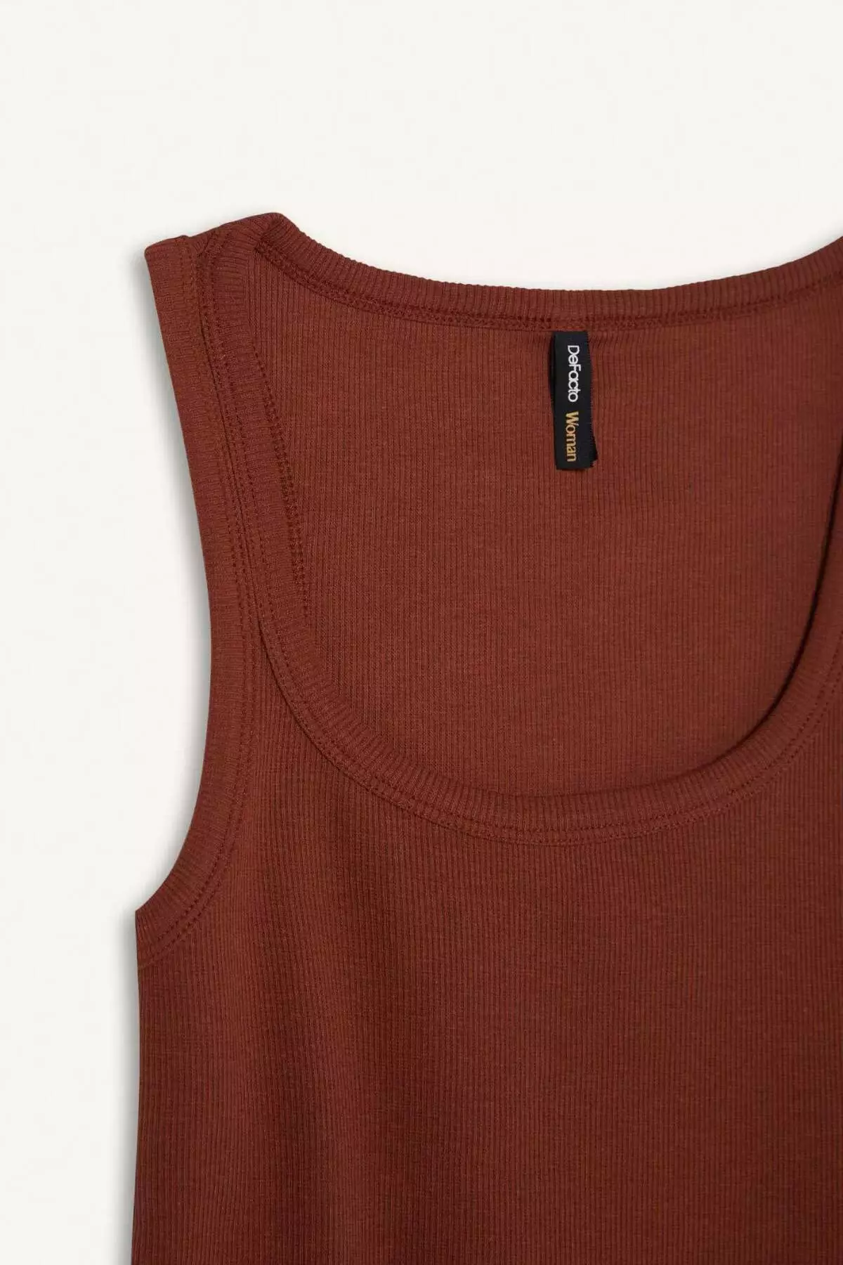 Slim Fit Slim Fit Basic Plain Round Neck Ribbed Camisole Undershirt E5539Ax25Sm