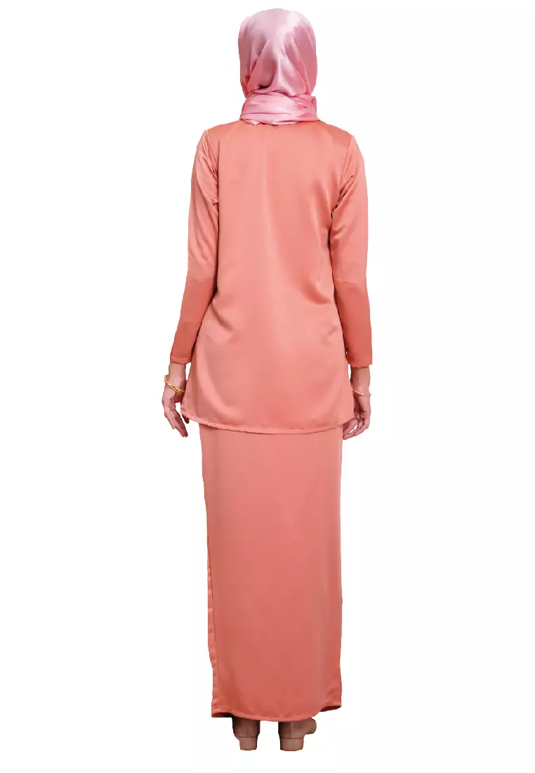 Kurung Modern Pocket Peach
