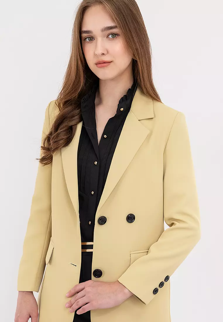 Removable Back Ring Detail Blazer