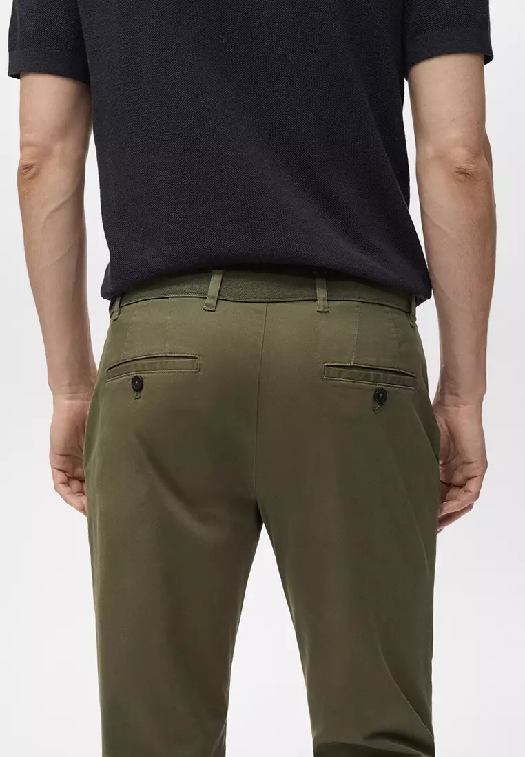 Prato Cropped Tapered Chino Trousers
