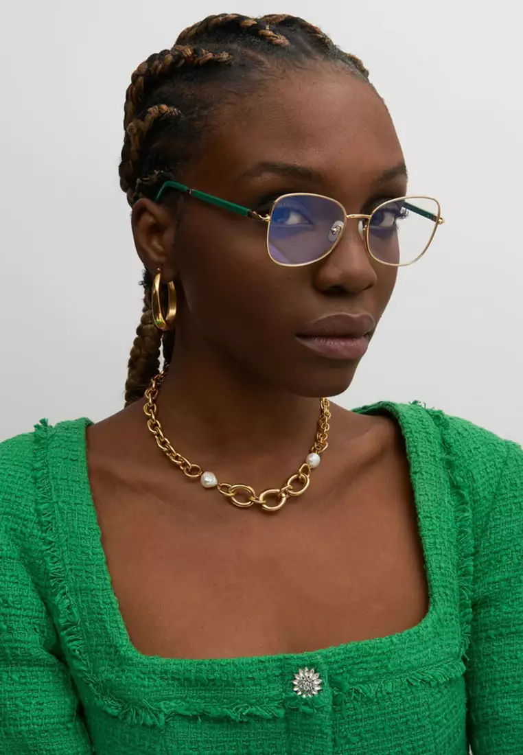 Grace (OP613-Green) Luxury Anti-Radiation/Computer Eyeglasses from London for Women