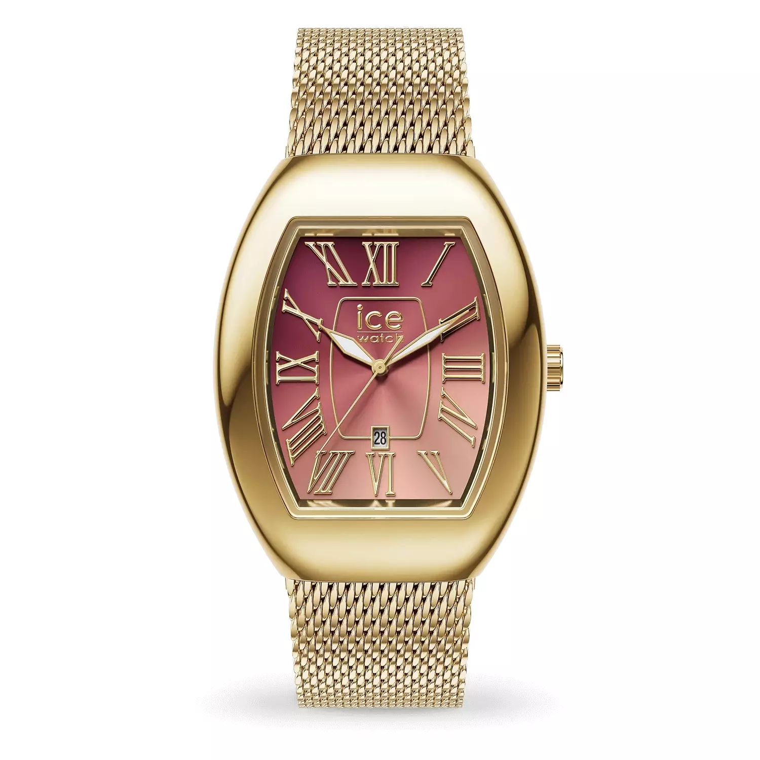 Jam Tangan Wanita Ice Watch ICE Boliday Dome - Pink Gold 35mm [024488]