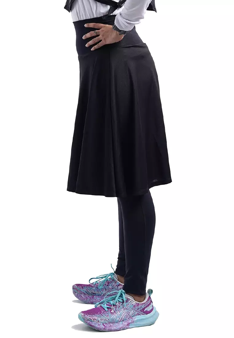 Tiento Celana Rok 2in1 Running Women Skirt Legging Sport Lari Selutut