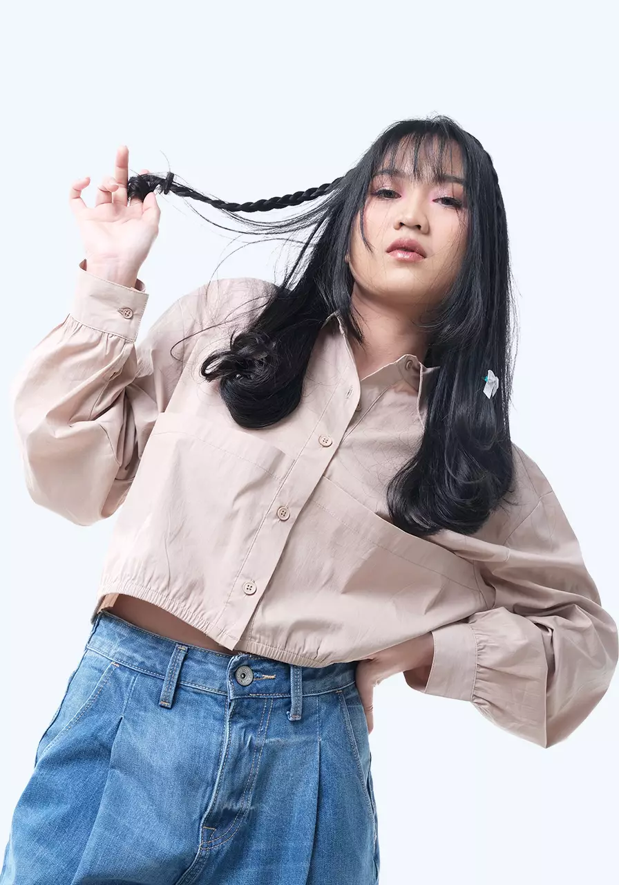 FOD Kemeja Wanita Haerin Khaki