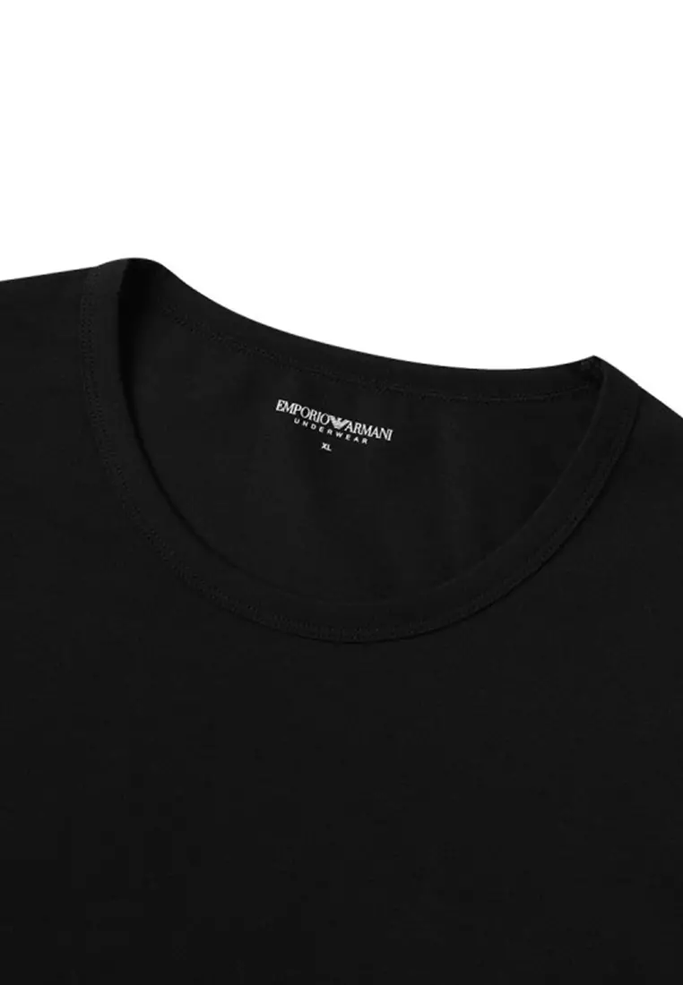 Men's Short Sleeved T-Shirt Two Piece Set in White and Black EM000391 AF14987