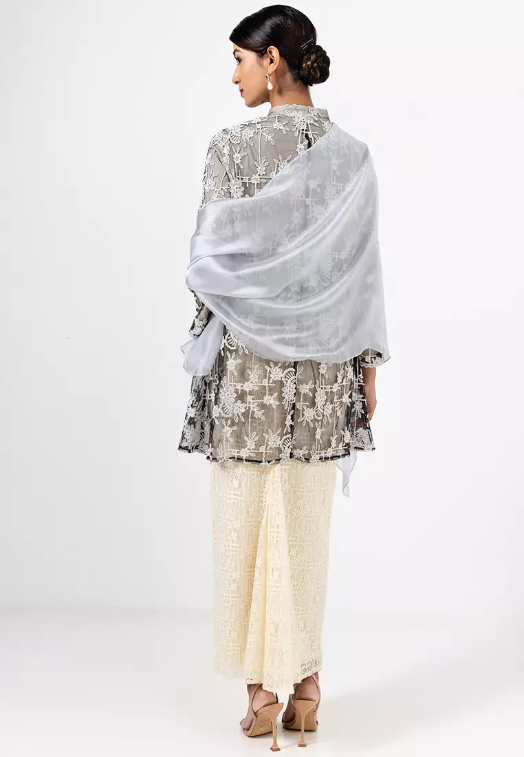 AMELIA LOOSE KEBARUNG SET WITH SHAWL