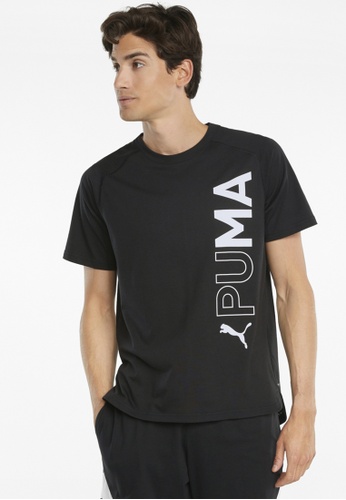 PUMA black Short Sleeve Men's Training Tee E55C3AA104DA66GS_1