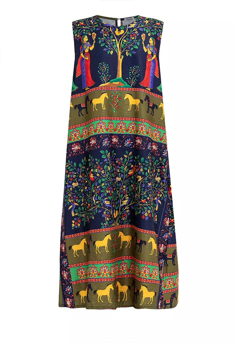 Erin Egyptian Print Dress