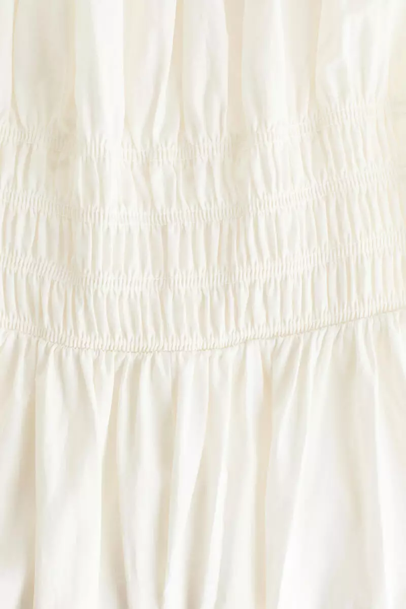 Smocked-waist dress