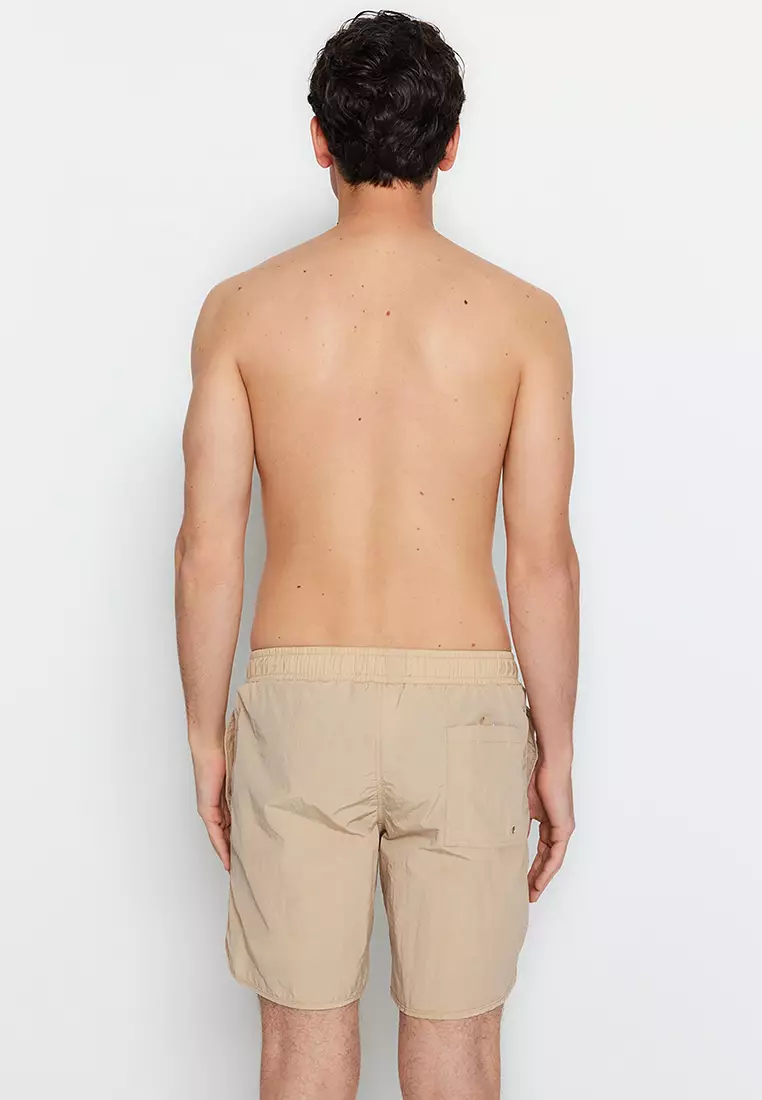 Mens beige sale swim shorts