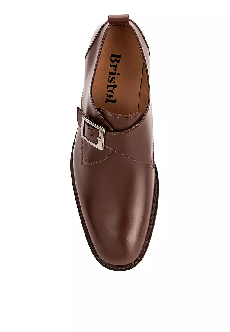 Fritz Brown Single Monk Strap Shoes