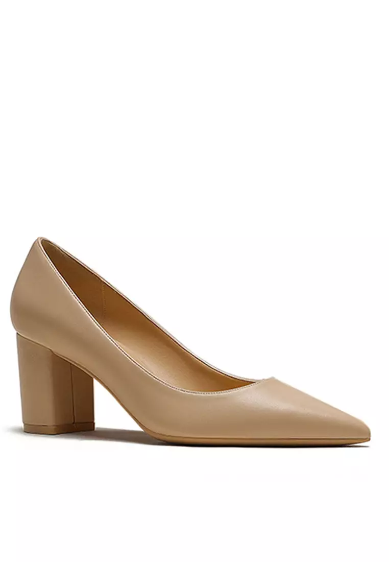 6CM Uniform Pointed High Heel Shoes HZL261