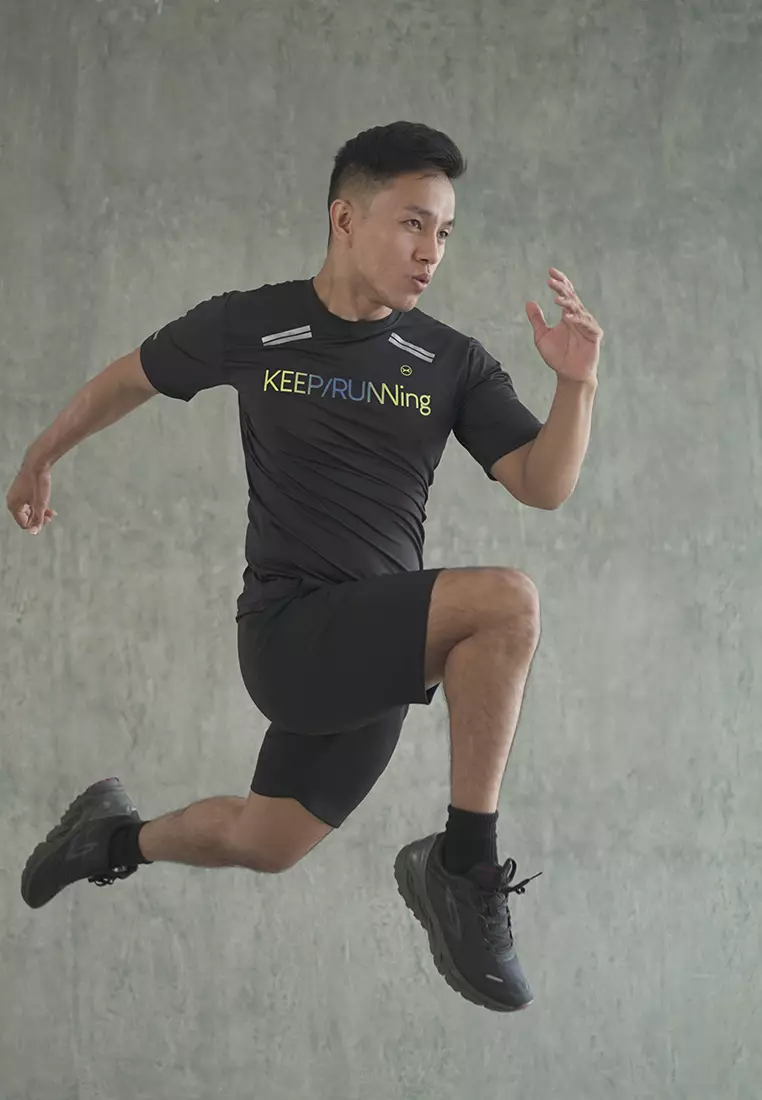 Flexzone Running Jersey KeepRunning series Black