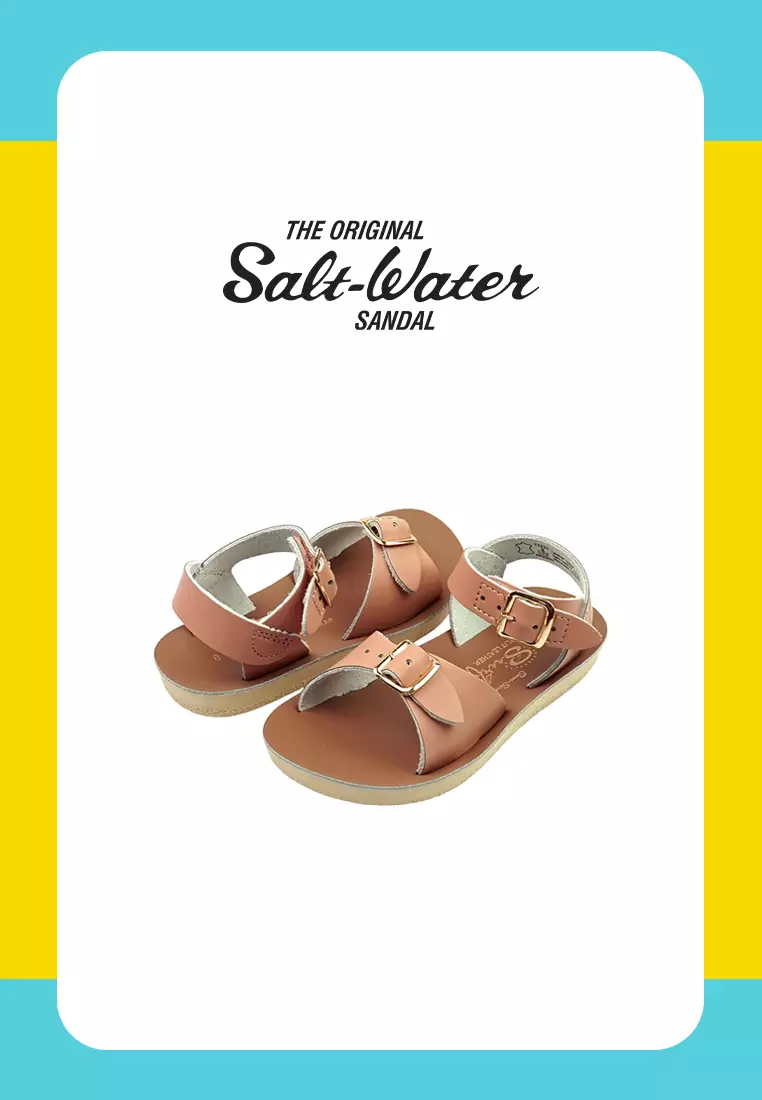 Discount on Salt-Water  shoes - SKU: Salt-Water Kids Surfer Latte 231