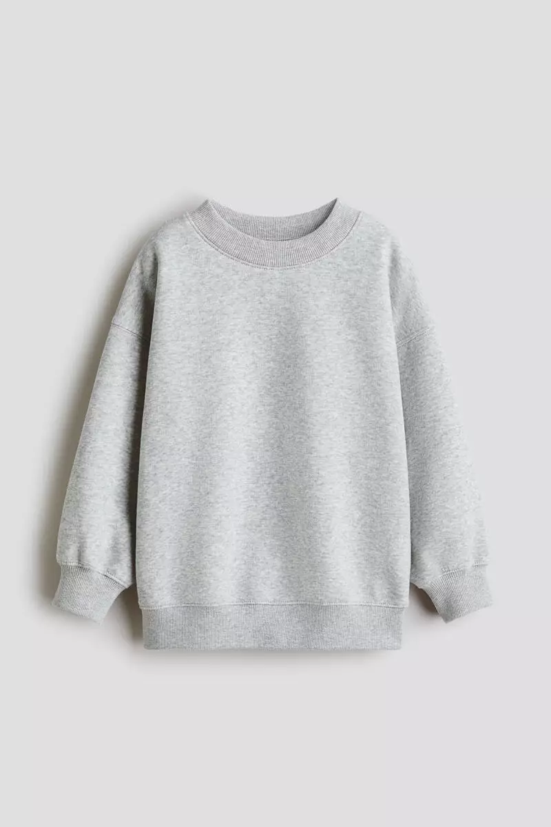 Oversized brushed-inside sweatshirt