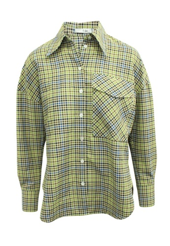Tibi multi Pre-Loved tibi Oversized Checked Shirt 3A8FBAAF8C656AGS_1