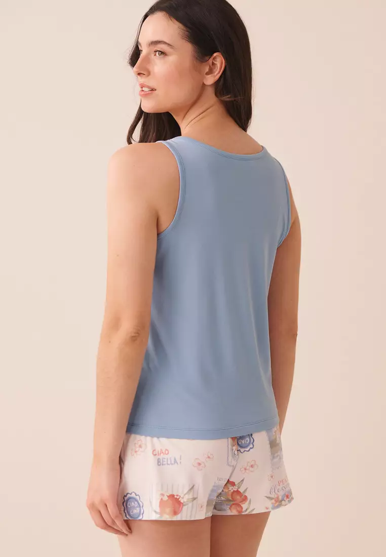 Peach Print Super Soft Cami